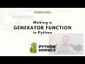 How to create a generator function in Python