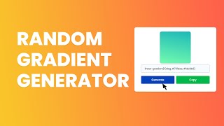 Random Gradient Color Generator For Website | HTML, CSS and Javascript - Codingscape