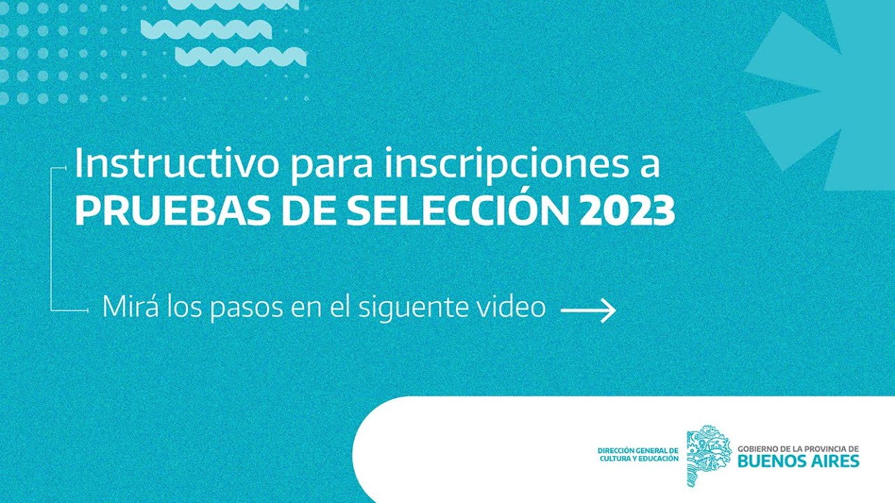 Instructivo Para Inscripciones A Pruebas De Selección Para Directoras Y ...