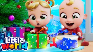 Opening Christmas Presents! | Little World Kids Songs \u0026 Nursery Rhymes