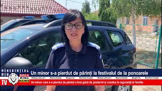 UN MINOR S-A PIERDUT DE PĂRINȚI LA FESTIVALUL DE LA PONOARE