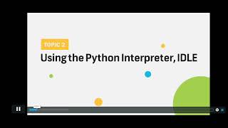 2. Using the Python Interpreter,IDLE