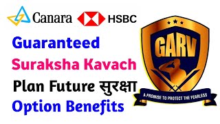 Canara hsbc life guaranteed suraksha kavach plan |  future suraksha option benefits