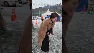 #완주곶감축제 #운주면 #김수련 퇴근길~ ☃️미끄럼주의🚫