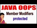 Java Tutorials || Java OOPS  ||   Member Modifiers protected || by Durga Sir