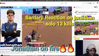 Sardarji Reaction of jonathan solo 13 kills🔥🔥