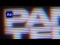 How To Make Analog VHS Text Effect In After Effects