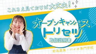 これさえ見ておけば大丈夫！来校型オープンキャンパスのトリセツ(取扱説明書)