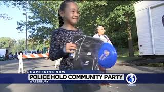 VIDEO: Waterbury Police hosting community party