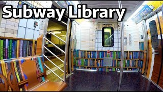 ⁴ᴷ Subway Library Train on the E Line