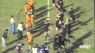 Sam Scott-Young blows kisses at the haka