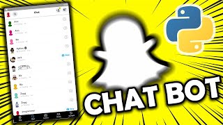 Send messages automatically on Snapchat using python #snapchatbot