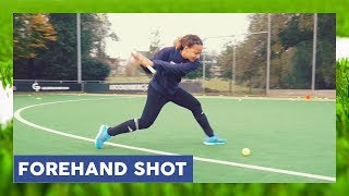 Forehand shot high on goal - Field Hockey Technique | HockeyheroesTV