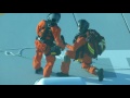 Medical emergency evacuation from a cruise ship at sea