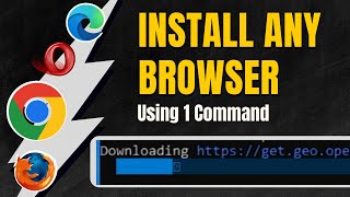 How to Install any Browser without Browser in Windows 10/11 | Install Chrome on PC using CMD