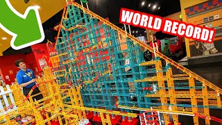 World's Largest LEGO Roller Coaster with 140ft/42m of Track!