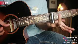 Avenged Sevenfold Dear God Intro Slide Version Tutorial Gitar