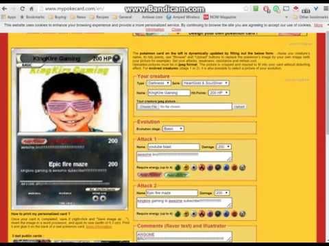 how to make your very own pokemon card online free (no download) how to make your very own pokemon card online free (no download)