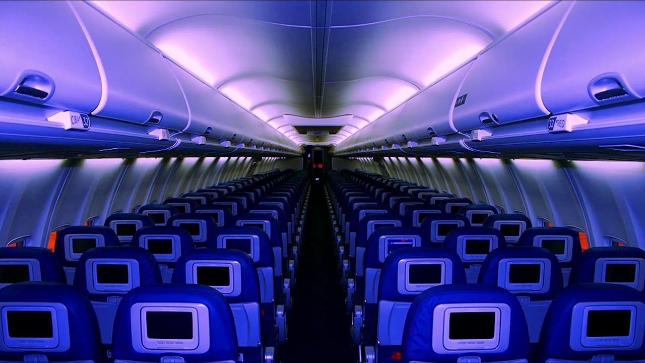 Airplane Cabin, White Noise, Jet Sounds, Great For Sleeping, Studying ...