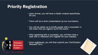 Priority Registration Event