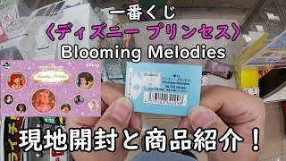 【一番くじ】〈ディズニー プリンセス〉 Blooming Melodies を引いてみた！ 現地開封と商品紹介していきます。