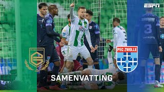 Samenvatting FC Groningen - PEC Zwolle | Geniaal afstandsschot in De Euroborg 🚀🤩 | Eredivisie