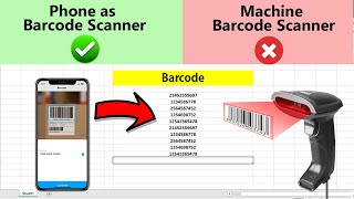 📱💥 Use Your Phone as a FREE Barcode Scanner for Excel!