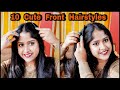 10 Simple Front Hairstyles | Cute Hairstyles for Girls | Open Hairstyles  | It's me Jayeeta |