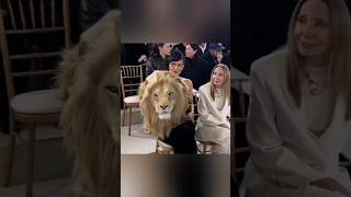 Kylie Jenner rocks a Black Dress with a Lion Head at Schiaparelli Fashion Show in Paris #kyliejenner