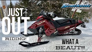 BLASTING TRAILS ON MY 2022 POLARIS MATRYX XCR 850! ENJOYING TUG HILL SNOWMOBILING!