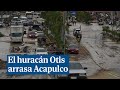 Saqueos masivos en tiendas tras el paso del huracán Otis por la turística costa de Acapulco