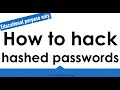 How to hack hash passwords | Tips & tricks