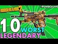 Top 10 Worst Legendary Guns and Weapons in Borderlands 2 (Worst Legendaries Redux) #PumaCounts