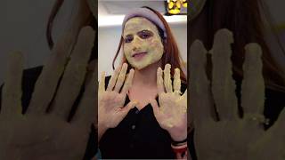 😱 घर बैठे करें फेशियल वह भी आसानी से ✅ Rice Flour Facial 🍚check discription #youtubeshorts #facial