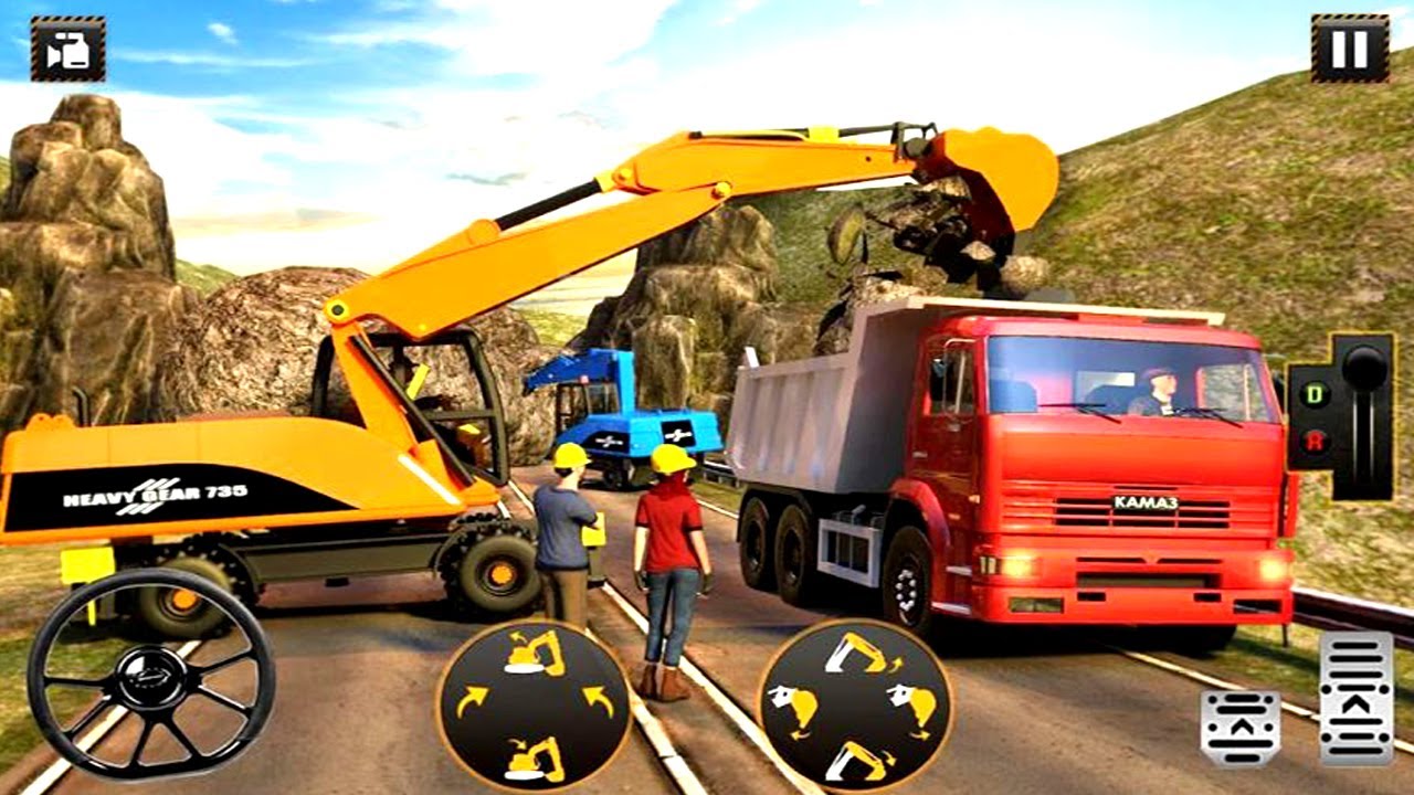 Enjoy Heavy Excavator Crane & Road Repair Machinery - Android Games Hd ...