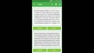Convert your texts in Binary, Octal or Hexadecimal easily