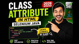 45. class attribute in HTML (Selenium Java 2026)