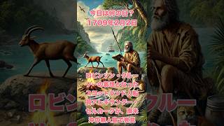 今日は何の日？ 1709年2月2日、ロビンソン・クルーソーの着想となったスコットランド人船員アレキサンダー・セルカークが、南米沖の無人島で発見　　　#history #雑学 #歴史