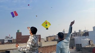 Kite Fighting 🔥कम हवा में पतंगबाज़ी 🔥 Desi Boy Flying Kite😱Kite Flying 😋#vlog 😂kite lover