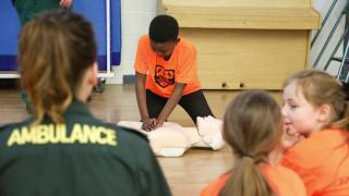 Paramedic students first aid workshops