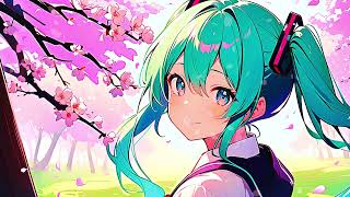 【桜と学校帰りの初音ミク 2】桜並木の帰り道 須能未来