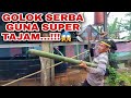 🔴Golok Serbaguna Super Kuat Dan Super Tajam Dari Bahan Bantalan Lahar...!!!😱🔪