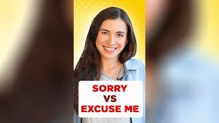 How to APOLOGIZE correctly (SORRY vs. EXCUSE ME) #Shorts