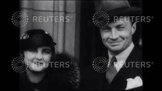 1935 SHOWBIZ / USA: Barbara Hutton with her second husband