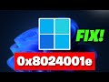 How to Fix Windows Update Error Code: 0x8024001e on Windows 11/10 [Tutorial]✅