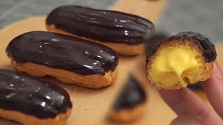 Vanilla Chocolate Eclair