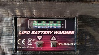 Turnigy programmable Lipo batterie Warmer Sac (12v DC) TEST