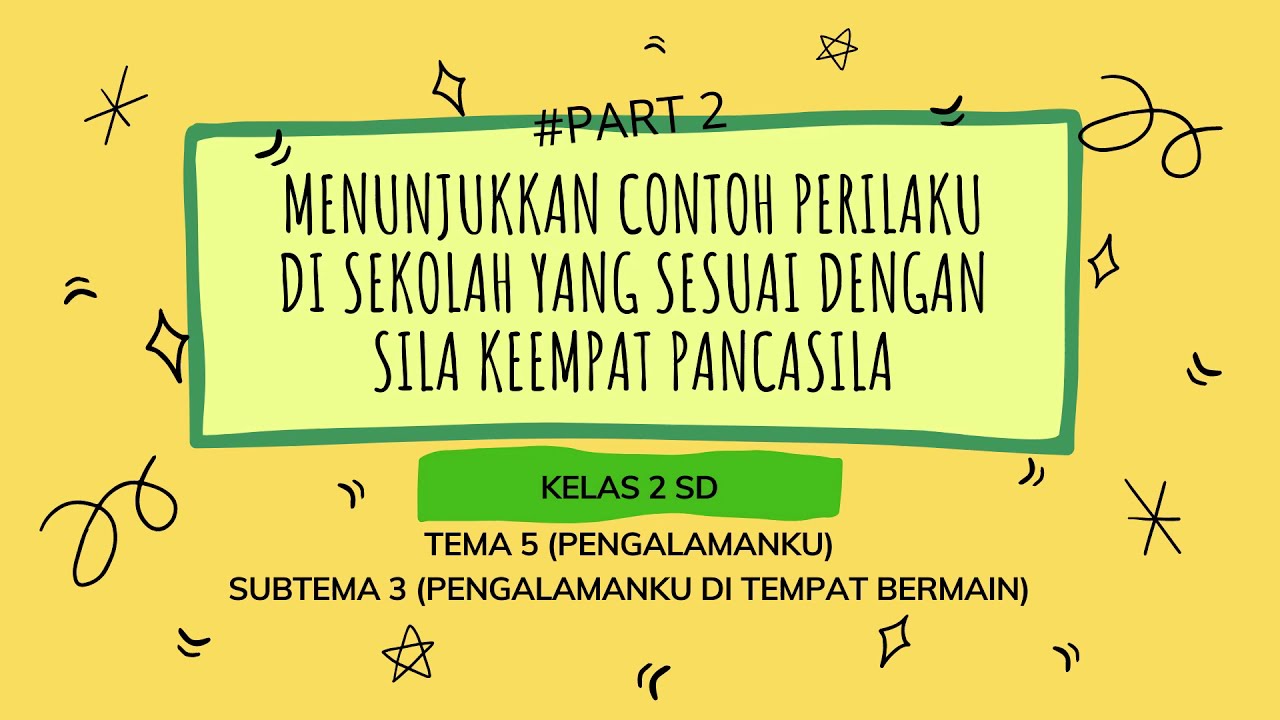 Menunjukkan Contoh Perilaku Di Sekolah Yang Sesuai Dengan Sila Keempat ...