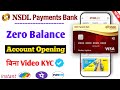 NSDL Payment Bank Account Opening Online 2024 | NSDL Bank Account Opening | NSDL Payment Bank