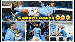 goodbye legends | farewell to aguero with man city | Man City lifted the Premier League trophy